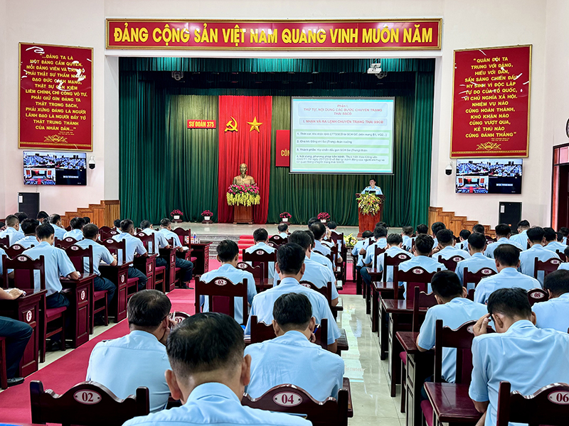 Sư đoàn 375 tập huấn công tác diễn tập năm 2024