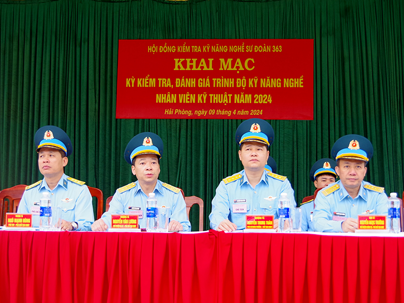Sư đoàn 363 khai mạc kiểm tra đánh giá trình độ kỹ năng nghề nhân viên kỹ thuật năm 2024