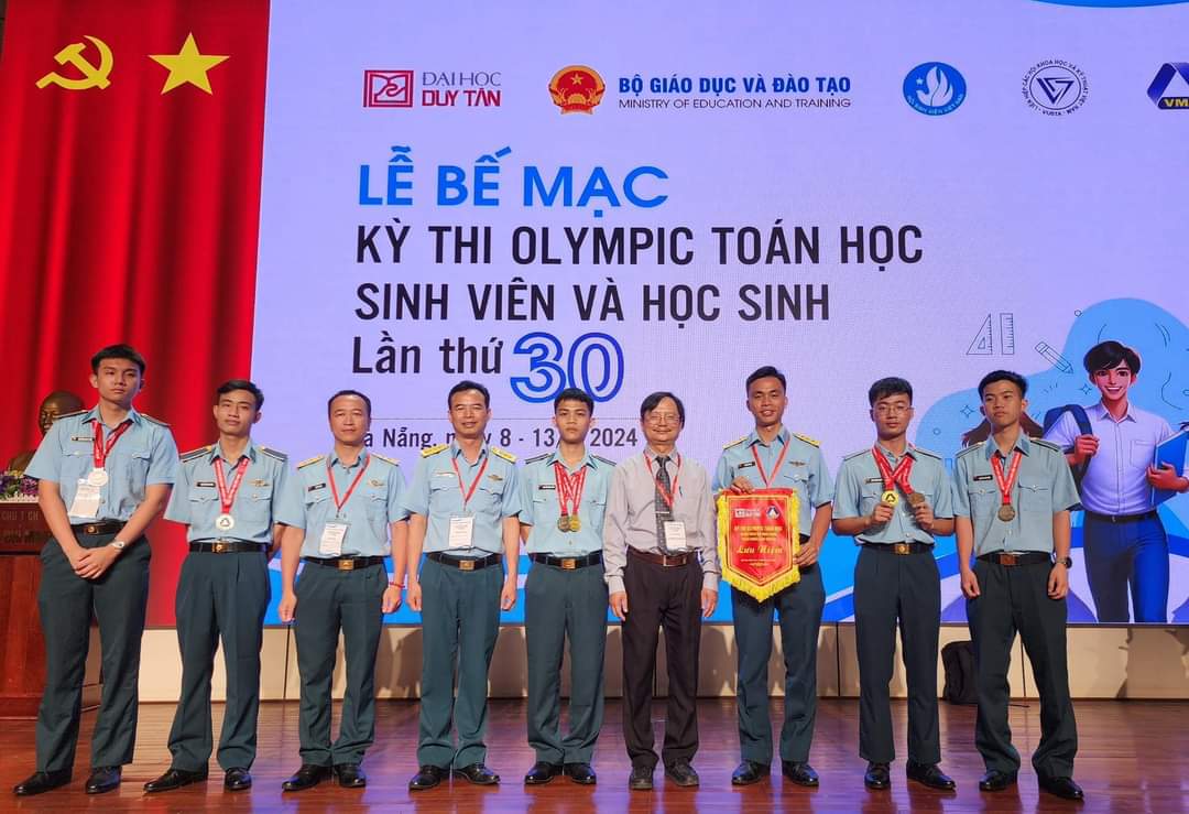 Học viện Phòng không-Không quân đạt thành tích cao tại kỳ thi Olympic Toán học sinh viên và học sinh toàn quốc lần thứ 30 năm 2024