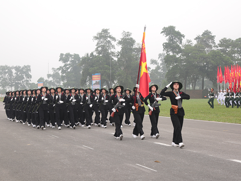 Hợp luyện các lực lượng vũ trang tham gia diễu binh, diễu hành kỷ niệm 70 năm Chiến thắng Điện Biên Phủ