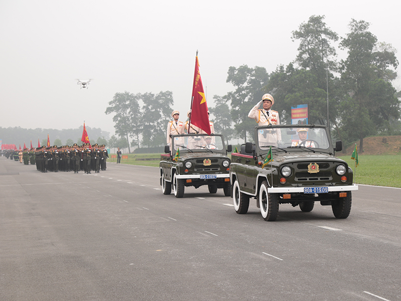 Hợp luyện các lực lượng vũ trang tham gia diễu binh, diễu hành kỷ niệm 70 năm Chiến thắng Điện Biên Phủ