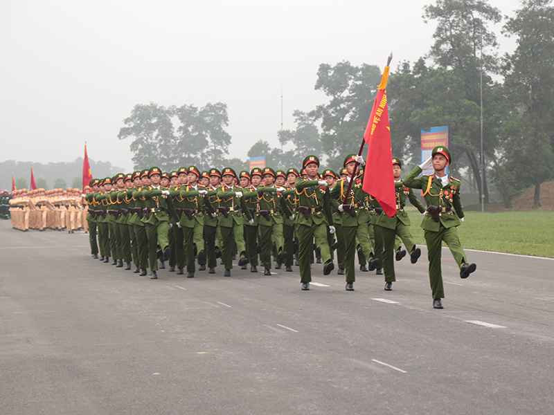 Hợp luyện các lực lượng vũ trang tham gia diễu binh, diễu hành kỷ niệm 70 năm Chiến thắng Điện Biên Phủ