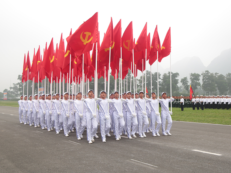 Hợp luyện các lực lượng vũ trang tham gia diễu binh, diễu hành kỷ niệm 70 năm Chiến thắng Điện Biên Phủ