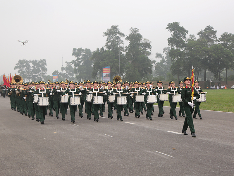 Hợp luyện các lực lượng vũ trang tham gia diễu binh, diễu hành kỷ niệm 70 năm Chiến thắng Điện Biên Phủ