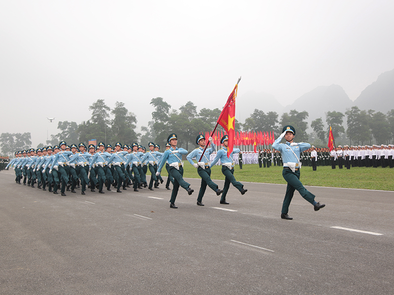 Hợp luyện các lực lượng vũ trang tham gia diễu binh, diễu hành kỷ niệm 70 năm Chiến thắng Điện Biên Phủ