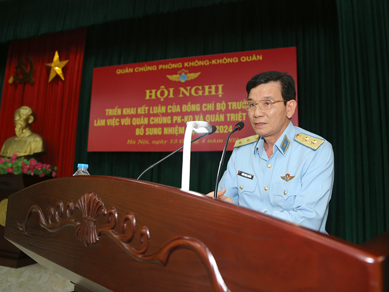 Quân chủng Phòng không - Không quân tổ chức Hội nghị triển khai Kết luận của Bộ trưởng Bộ Quốc phòng