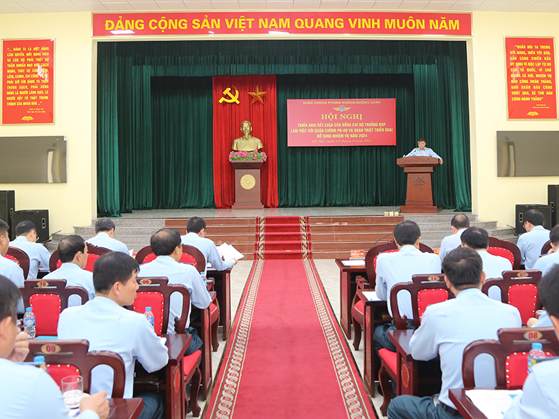 Quân chủng Phòng không - Không quân tổ chức Hội nghị triển khai Kết luận của Bộ trưởng Bộ Quốc phòng