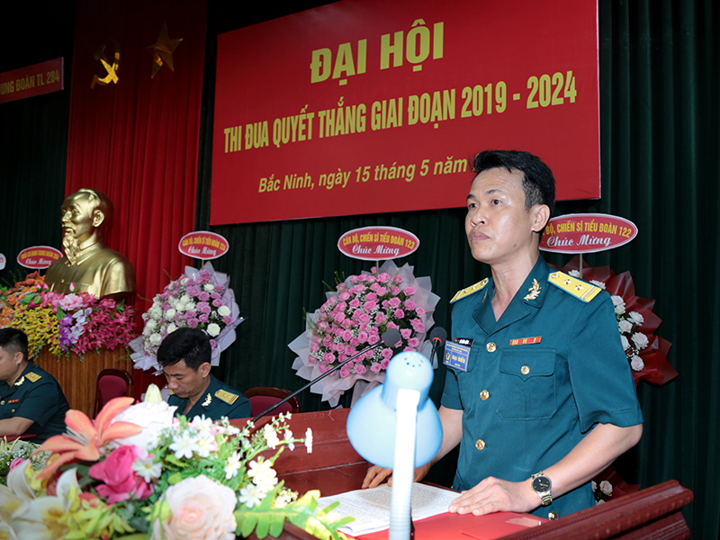 Trung đoàn 284 tổ chức Đại hội Thi đua quyết thắng giai đoạn 2019-2024
