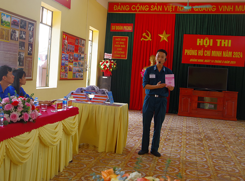 Sư đoàn 363 tổ chức Hội thi Phòng Hồ Chí Minh năm 2024