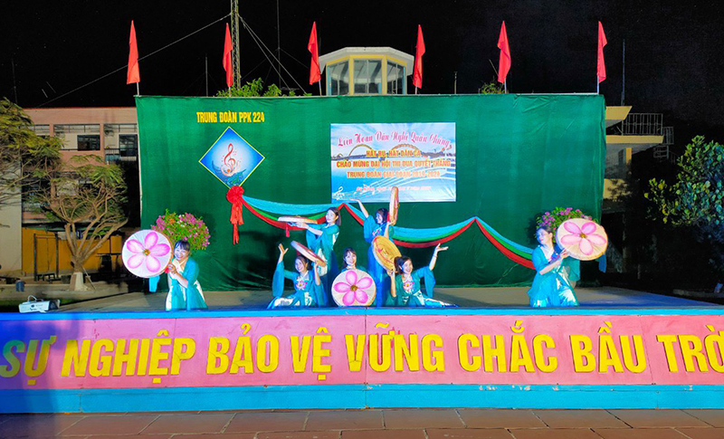Trung đoàn 224 tổ chức Liên hoan Văn nghệ quần chúng; hát ru, hát dân ca năm 2024