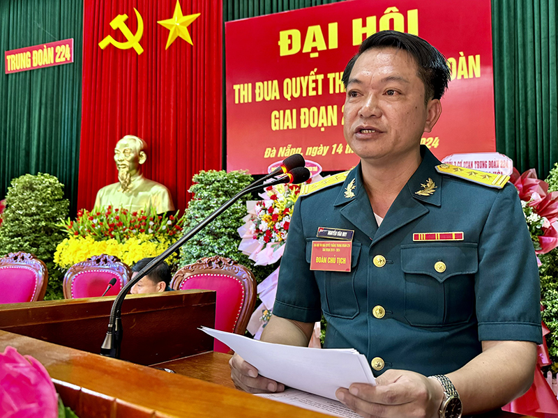 Trung đoàn 224 tổ chức Đại hội Thi đua Quyết thắng giai đoạn 2019-2024
