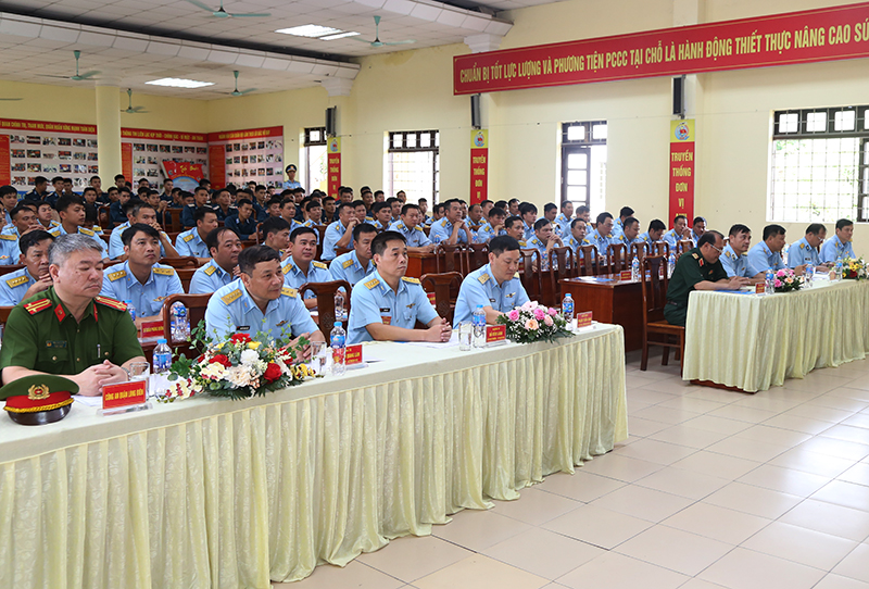 Quân chủng Phòng không - Không quân tổ chức Bế mạc Hội thao Phòng cháy, chữa cháy các cơ quan, đơn vị, nhà máy khu vực Miền Bắc năm 2024