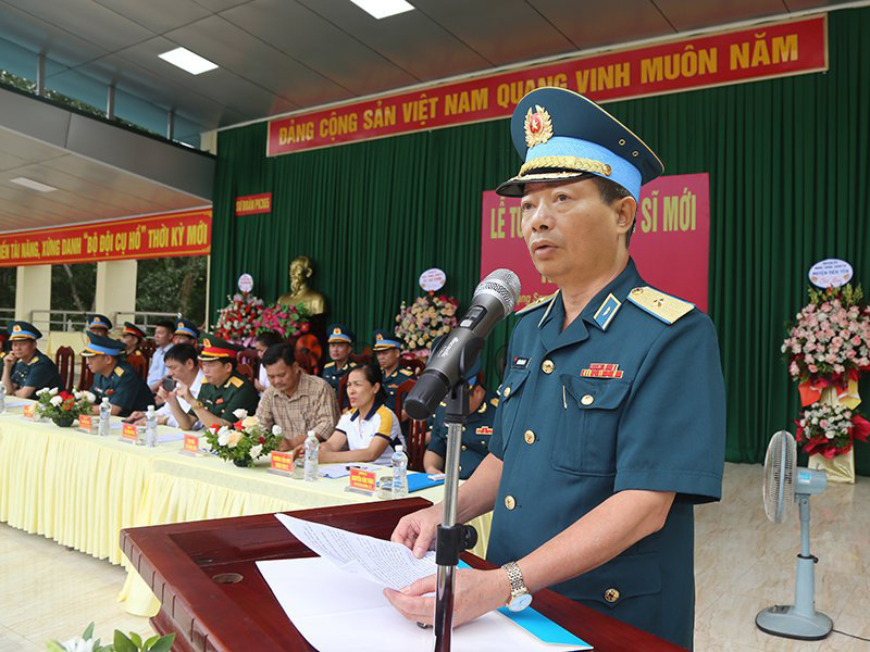 Các đơn vị trong Quân chủng Phòng không - Không quân tổ chức Lễ tuyên thệ chiến sĩ mới năm 2024