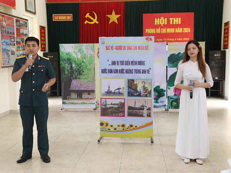 Sư đoàn 361 khai mạc Hội thi Phòng Hồ Chí Minh năm 2024