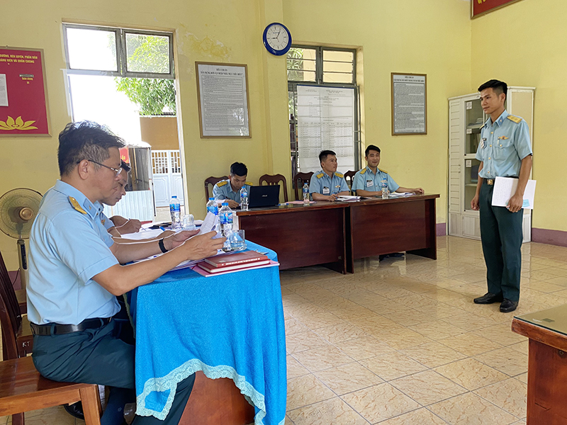 Trung đoàn 263 tổ chức Hội thi Chính trị viên giỏi năm 2024