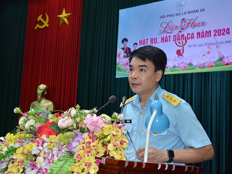 Hội phụ nữ Lữ đoàn Thông tin 26 tổ chức Liên hoan Hát ru, hát dân ca năm 2024