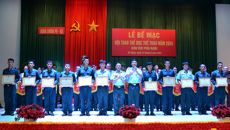 Quân chủng Phòng không - Không quân bế mạc Hội thao Thể dục thể thao khu vực phía Nam năm 2024