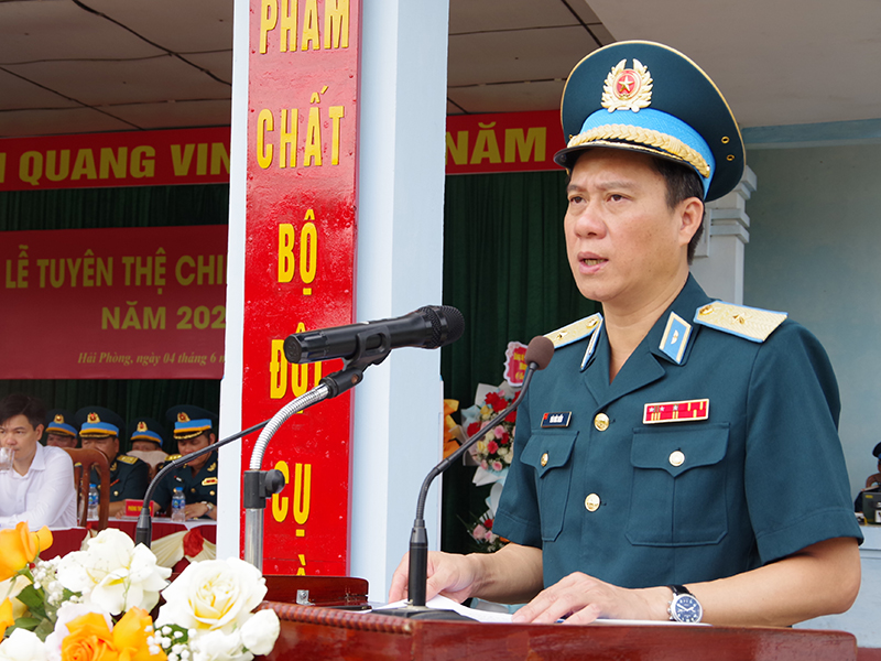 Các đơn vị trong Quân chủng Phòng không - Không quân tổ chức Lễ tuyên thệ chiến sĩ mới năm 2024