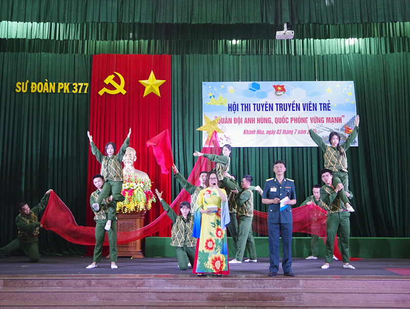 Sư đoàn 377 tổ chức Hội thi tuyên truyền viên trẻ năm 2024