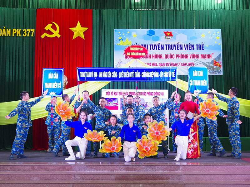 Sư đoàn 377 tổ chức Hội thi tuyên truyền viên trẻ năm 2024
