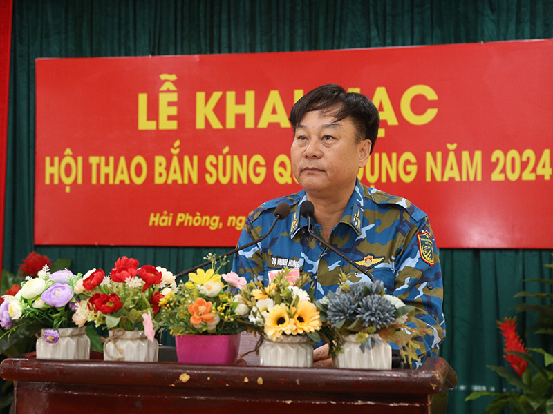 Quân chủng Phòng không - Không quân khai mạc Hội thao bắn súng quân dụng năm 2024