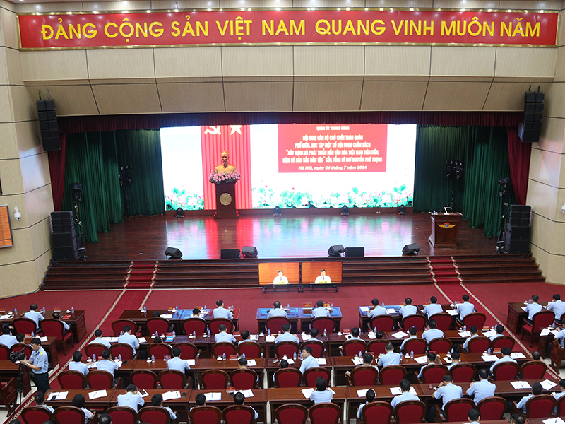 Quân chủng Phòng không - Không quân tham gia Hội nghị cán bộ chủ chốt toàn quân phổ biến, học tập một số nội dung cuốn sách của Tổng Bí thư Nguyễn Phú Trọng