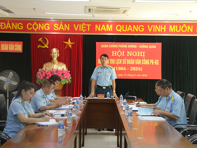 Quân chủng PK-KQ nghiệm thu Đề tài “Lịch sử Đoàn Văn Công PK-KQ (1964-2024)”