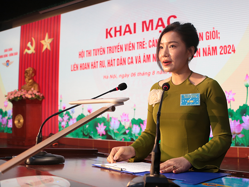 Quân chủng Phòng không - Không quân khai mạc Hội thi tuyên truyền viên trẻ; cán bộ công đoàn giỏi; Liên hoan hát ru, hát dân ca và âm nhạc cổ truyền năm 2024