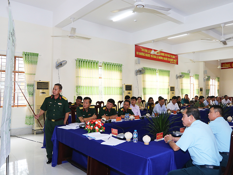 Cơ quan chuyên trách Ban Chỉ đạo Phòng không nhân dân Trung ương kiểm tra Cơ quan thường trực Ban Chỉ đạo Phòng không nhân dân tỉnh Tiền Giang và tỉnh Bến Tre
