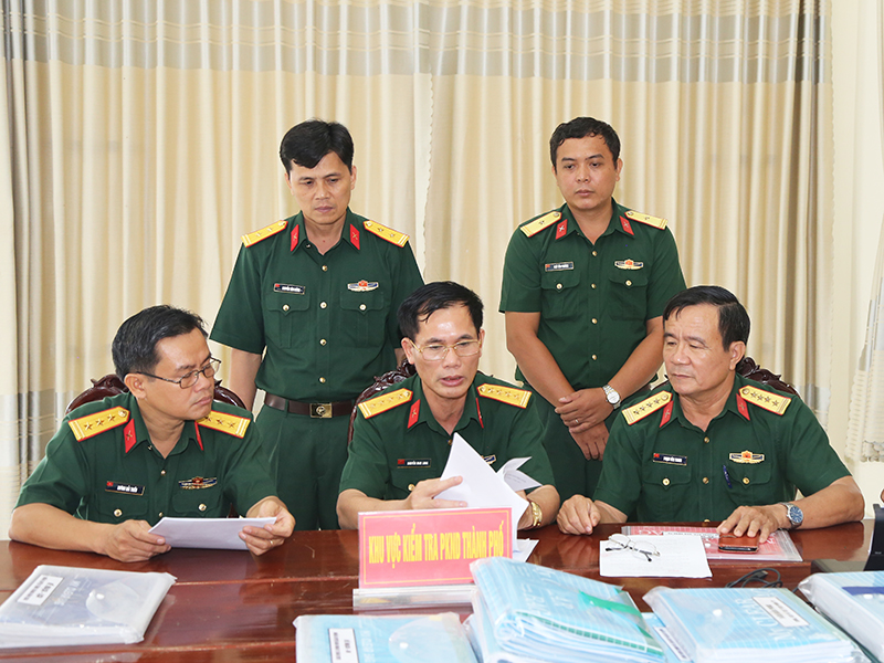 Cơ quan chuyên trách Ban Chỉ đạo Phòng không nhân dân Trung ương kiểm tra Cơ quan thường trực Ban Chỉ đạo Phòng không nhân dân tỉnh Tiền Giang và tỉnh Bến Tre