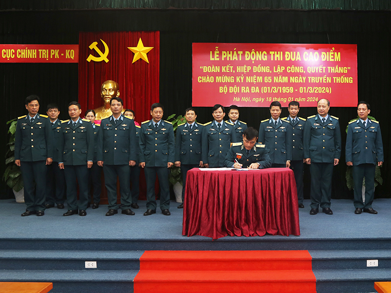 Cục Chính trị Phòng không - Không quân phát động thi đua cao điểm chào mừng kỷ niệm 65 năm Ngày truyền thống Bộ đội Ra đa