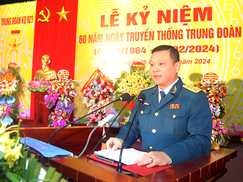 Trung đoàn Không quân 921 tổ chức Lễ kỷ niệm 60 năm Ngày truyền thống (3-2-1964 / 3-2-2024)