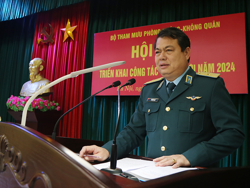 Bộ Tham mưu Quân chủng PK-KQ triển khai công tác Tham mưu năm 2024