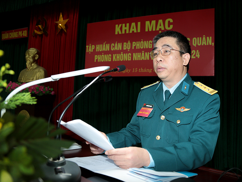 Khai mạc tập huấn cán bộ phòng không lục quân, phòng không nhân dân năm 2024