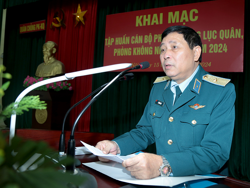 Khai mạc tập huấn cán bộ phòng không lục quân, phòng không nhân dân năm 2024