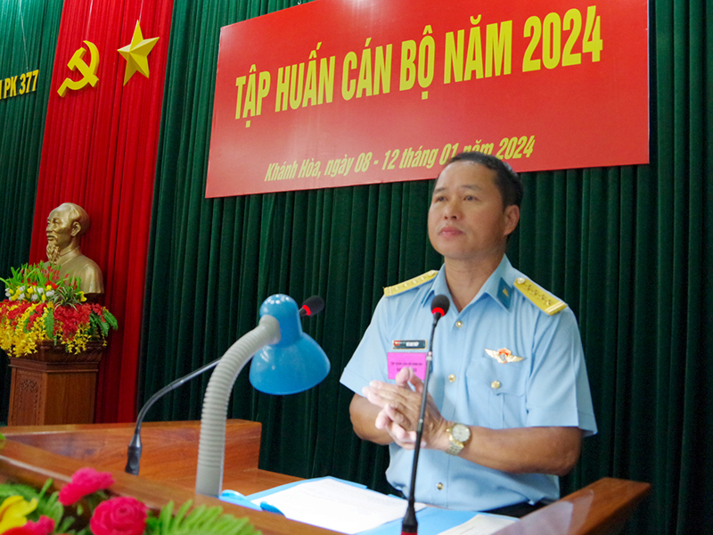 Sư đoàn 377 tập huấn cán bộ năm 2024
