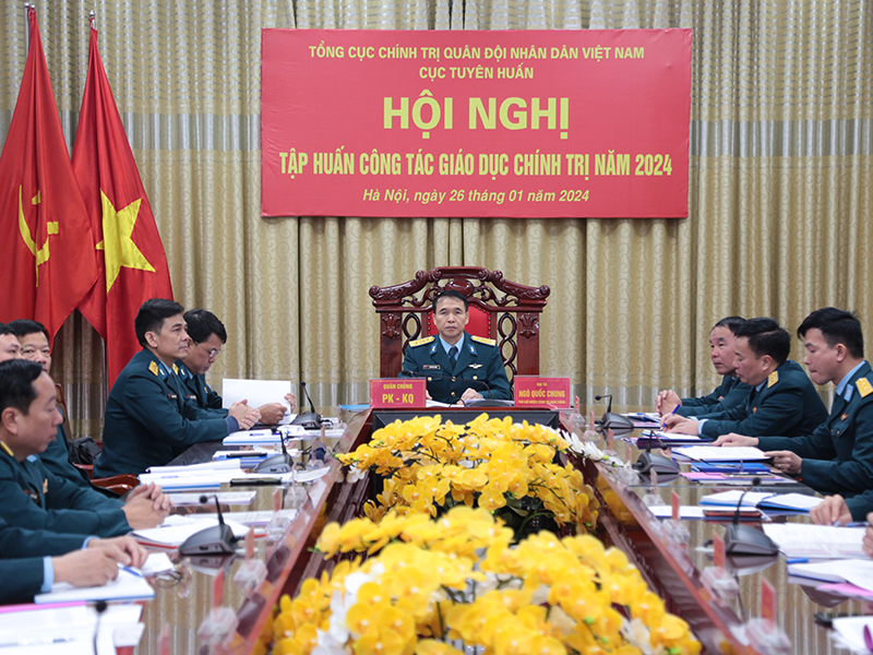 Quân chủng PK-KQ tham gia Hội nghị tập huấn công tác giáo dục chính trị năm 2024