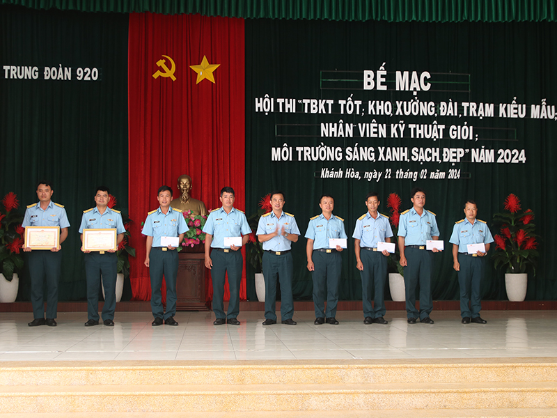 Trung đoàn 920 tổ chức Hội thi “Trang bị kỹ thuật tốt; kho, xưởng, đài, trạm kiểu mẫu; nhân viên kỹ thuật giỏi; môi trường sáng, xanh, sạch đẹp” năm 2024