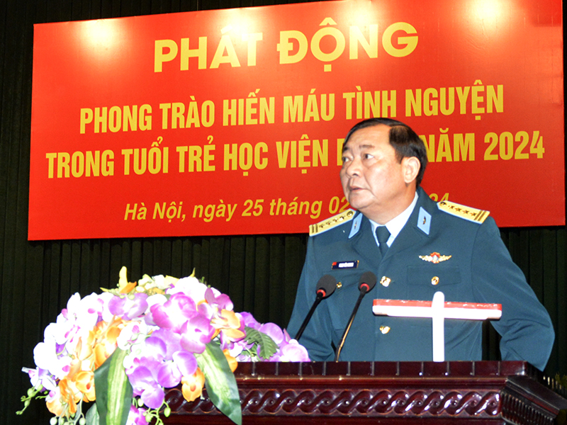 Tuổi trẻ Học viện PK-KQ phát động phong trào hiến máu tình nguyện năm 2024