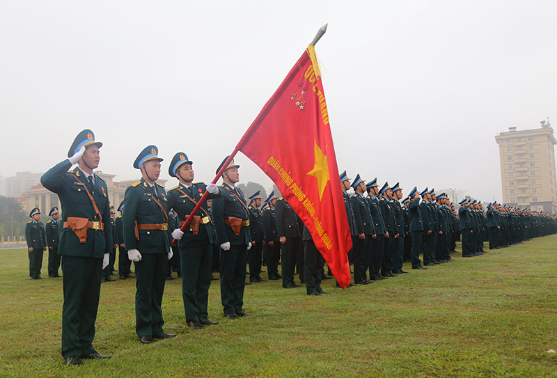 Khối cơ quan Quân chủng Phòng không - Không quân tổ chức Lễ ra quân huấn luyện năm 2024