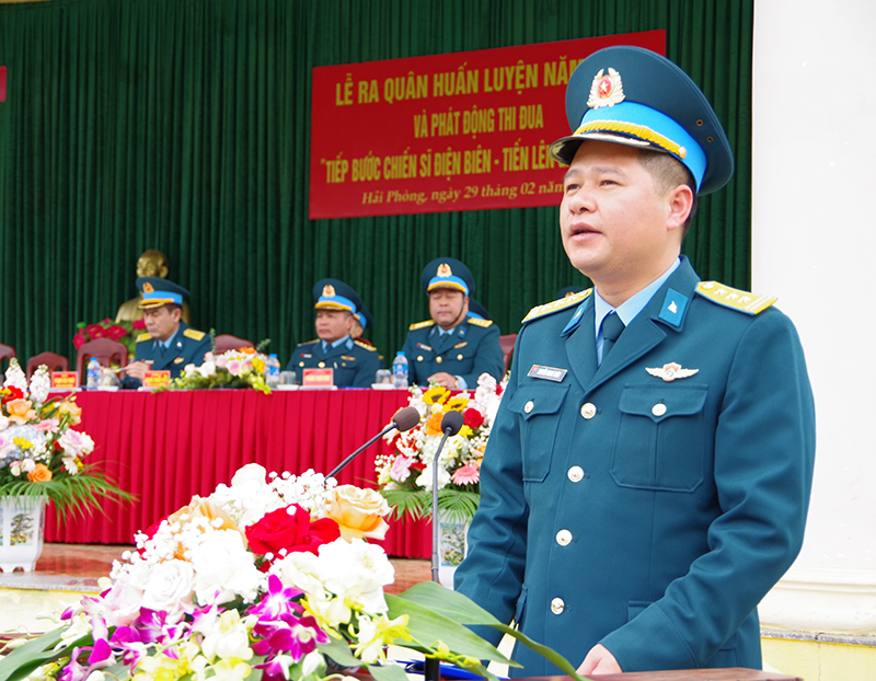 Khối cơ quan các Sư đoàn trong Quân chủng PK-KQ tổ chức Lễ ra quân huấn luyện năm 2024