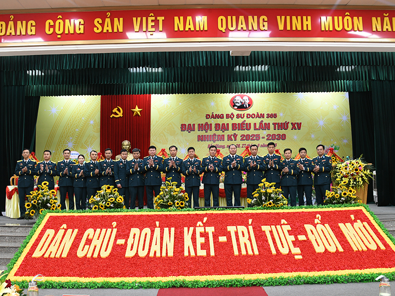 Đảng bộ Sư đoàn 365 tổ chức thành công Đại hội đại biểu lần thứ XV, nhiệm kỳ 2025-2030