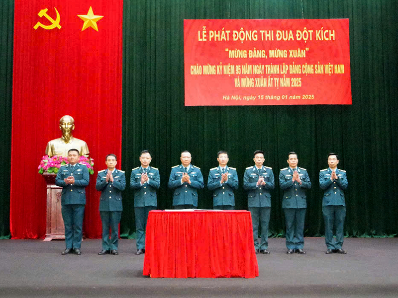 Lữ đoàn Thông tin 26 phát động thi đua “Mừng Đảng, mừng Xuân” chào mừng kỷ niệm 95 năm Ngày thành lập Đảng Cộng sản Việt Nam và mừng xuân Ất Tỵ - 2025