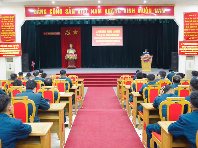 Sư đoàn 365 phát động thi đua cao điểm “thi đua lập công, mừng ngày truyền thống”