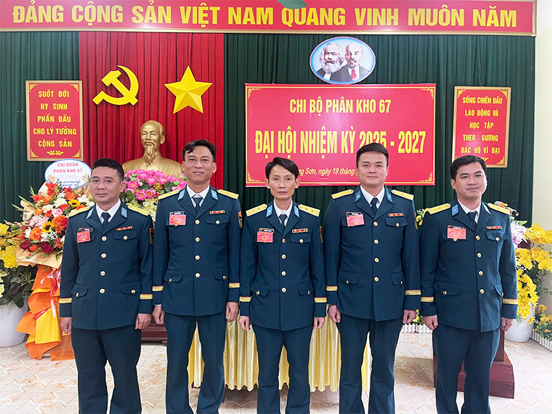 Chi bộ Phân kho 67 tổ chức Đại hội nhiệm kỳ 2025-2027 làm trước trong Đảng bộ Cục Hậu cần - Kỹ thuật Quân chủng PK-KQ