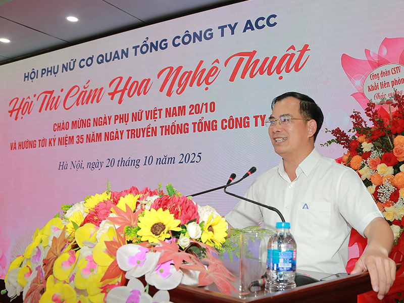 Hội Phụ nữ cơ quan Tổng công ty ACC tổ chức Hội thi cắm hoa nghệ thuật chào mừng kỷ niệm 95 năm Ngày Phụ nữ Việt Nam
