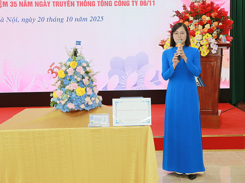 Hội Phụ nữ cơ quan Tổng công ty ACC tổ chức Hội thi cắm hoa nghệ thuật chào mừng kỷ niệm 95 năm Ngày Phụ nữ Việt Nam