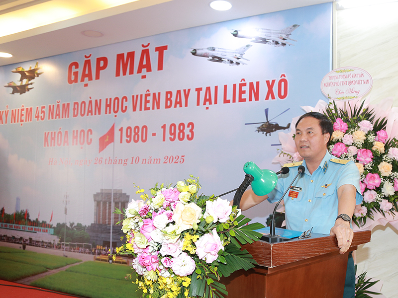 Đoàn học viên bay tại Liên Xô khóa học 1980-1983 gặp mặt nhân kỷ niệm 45 năm ngày nhập học