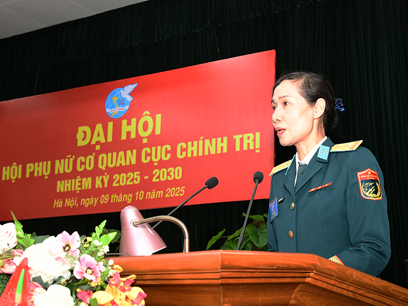 Hội phụ nữ cơ quan Cục Chính trị tổ chức thành công Đại hội nhiệm kỳ 2025-2030