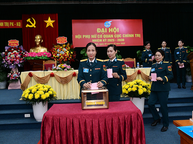 Hội phụ nữ cơ quan Cục Chính trị tổ chức thành công Đại hội nhiệm kỳ 2025-2030